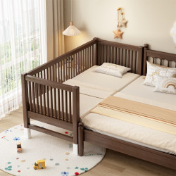 Solid wood splicing bedXinxiyue solid wood splicing bed Solid wood splicing bedXinxiyue solid wood splicing bed
