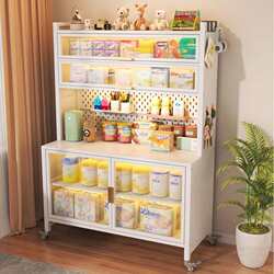 Baby products baby feeding table storage cabinet storage rack floor-standing multi-layer multi-functional large capacity storage cabinet Baby products baby feeding table storage cabinet storage rack floor-standing multi-layer multi-functional large capacity storage cabinet