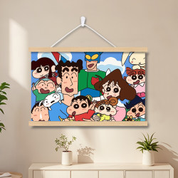 Crayon Shin-Chan Internet-Famous Weak Current Meter Box Cover Painting Decorative Painting for Meter Box in Living Room and Dining Room, No Drilling Required Crayon Shin-Chan Internet-Famous Weak Current Meter Box Cover Painting Decorative Painting for Meter Box in Living Room and Dining Room, No Drilling Required