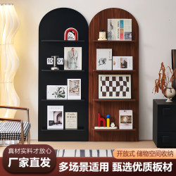 Medieval Style Magazine Rack Floor-Standing Display Rack Wall-Mounted Book and Newspaper Rack Retro Multi-Layer Promotional Display Rack Medieval Style Magazine Rack Floor-Standing Display Rack Wall-Mounted Book and Newspaper Rack Retro Multi-Layer Promotional Display Rack