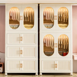 Installation-Free Baby Wardrobe Thickened Baby Clothes Storage Cabinet Organizer Storage Children's Home Bedroom Small Wardrobe Installation-Free Baby Wardrobe Thickened Baby Clothes Storage Cabinet Organizer Storage Children's Home Bedroom Small Wardrobe