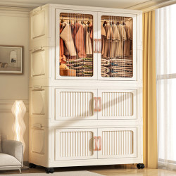 Installation-Free Baby Wardrobe, Children's Clothing Storage Box, Baby Small Wardrobe, Household Plastic Simple Storage Cabinet Installation-Free Baby Wardrobe, Children's Clothing Storage Box, Baby Small Wardrobe, Household Plastic Simple Storage Cabinet