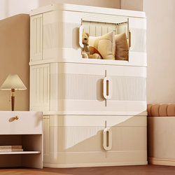 Storage Cabinet, Multi-Layer Household Living Room Storage Cabinet, Baby Wardrobe, Clothes Plastic Folding Storage Box Storage Cabinet, Multi-Layer Household Living Room Storage Cabinet, Baby Wardrobe, Clothes Plastic Folding Storage Box
