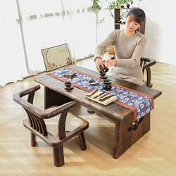 Chinese Zen tea table solid wood tatami brush short desk student writing large board table calligraphy antique Chinese study table Chinese Zen tea table solid wood tatami brush short desk student writing large board table calligraphy antique Chinese study table