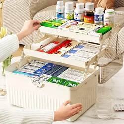 Medicine box home decoration household large-capacity multi-layer medicine storage box transparent medical care medical first aid box medicine box Medicine box home decoration household large-capacity multi-layer medicine storage box transparent medical care medical first aid box medicine box