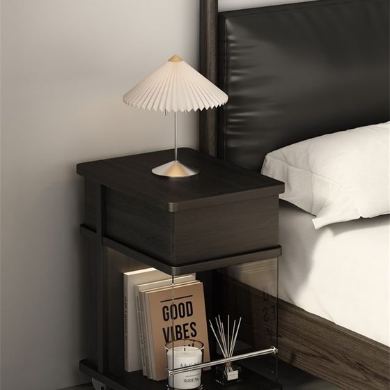 Modern simple solid wood storage smart light belt mobile small carts small apartment sofa side designer bedside table
Modern simple solid wood storage smart light belt mobile small carts small apartment sofa side designer bedside table