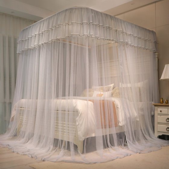 High-end atmospheric guide rail mosquito net household summer encrypted thickened mesh U-shaped track three-door simple 1.5m1.8
High-end atmospheric guide rail mosquito net household summer encrypted thickened mesh U-shaped track three-door simple 1.5m1.8