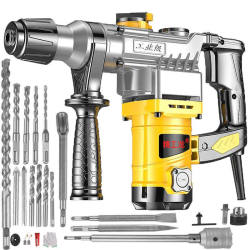 Electric Hammer, Electric Pick, Electric Drill, Multi-Functional High-Power Impact Drill, Dual-Purpose Industrial Concrete Household Power Tool Electric Hammer, Electric Pick, Electric Drill, Multi-Functional High-Power Impact Drill, Dual-Purpose Industrial Concrete Household Power Tool