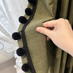 Jinyuan lace curtain accessories lace wool ball black lace standing decoration Jinyuan lace curtain accessories lace wool ball black lace standing decoration