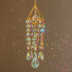 Ins Light and Shadow Fantasy Crystal Wind Chime Pendant Window Courtyard Hanging Decoration Foreign Trade Sun Catcher Rainbow Gift Ins Light and Shadow Fantasy Crystal Wind Chime Pendant Window Courtyard Hanging Decoration Foreign Trade Sun Catcher Rainbow Gift
