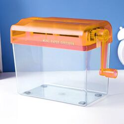 Manual shredder office mini household manual small paper shredding tool hand-cranked A4 paper shredder Manual shredder office mini household manual small paper shredding tool hand-cranked A4 paper shredder