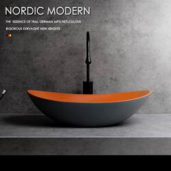 Scandinavian counter basin ingot deepened countertop wash basin single Basin Creative wash basin ceramic wash basin For Home Basin Scandinavian counter basin ingot deepened countertop wash basin single Basin Creative wash basin ceramic wash basin For Home Basin
