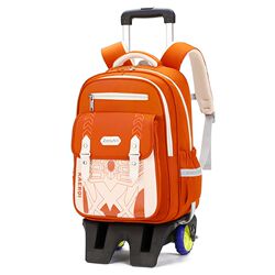 New children's trolley school bag 2-5 grade primary school students trolley backpack trolley case school bag wheeled school bag New children's trolley school bag 2-5 grade primary school students trolley backpack trolley case school bag wheeled school bag