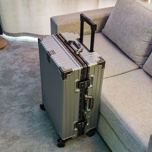 Suitcase male student password box full aluminum frame sturdy and durable 24-inch suitcase women's trolley box 28-inch Dahongzhi 
Suitcase male student password box full aluminum frame sturdy and durable 24-inch suitcase women's trolley box 28-inch Dahongzhi