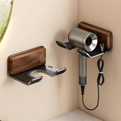 2025 new fashion walnut hair dryer storage rack 2025 new fashion walnut hair dryer storage rack