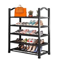 Simple floor-standing shoe rack multi-layer shoe cabinet door household dust-proof shoe storage rack strong and durable storage and organization Simple floor-standing shoe rack multi-layer shoe cabinet door household dust-proof shoe storage rack strong and durable storage and organization