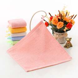 Bamboo fiber small square towel baby baby face towel kindergarten small towel white handkerchief Bamboo fiber small square towel baby baby face towel kindergarten small towel white handkerchief