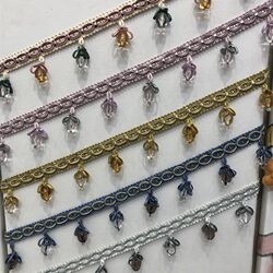 High-end living room and bedroom curtain head curtain lace wooden beads accessories beads decorative trinkets High-end living room and bedroom curtain head curtain lace wooden beads accessories beads decorative trinkets