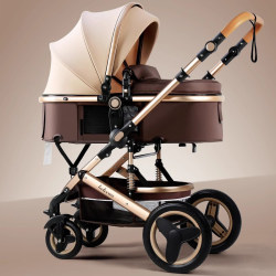 German Baby Stroller Can Sit and Lie Down, Lightweight, Two-Way, High-View, Foldable, Shock-Absorbing, Newborn Baby Stroller German Baby Stroller Can Sit and Lie Down, Lightweight, Two-Way, High-View, Foldable, Shock-Absorbing, Newborn Baby Stroller