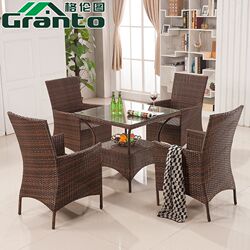 Outdoor leisure table and chair combination courtyard open-air terrace balcony outdoor yard garden rattan rattan chair set of three to five pieces Outdoor leisure table and chair combination courtyard open-air terrace balcony outdoor yard garden rattan rattan chair set of three to five pieces