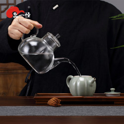 Pinyiheng fine-line glass thickened heat-resistant boiling kettle water boiling tea pottery silver kettle iron kettle electric pottery stove tea stove set Pinyiheng fine-line glass thickened heat-resistant boiling kettle water boiling tea pottery silver kettle iron kettle electric pottery stove tea stove set