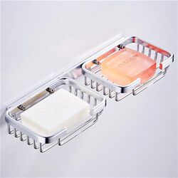 304 stainless steel soap box soap rack new punch-free storage rack wall-mounted creative drain soap net soap dish 304 stainless steel soap box soap rack new punch-free storage rack wall-mounted creative drain soap net soap dish