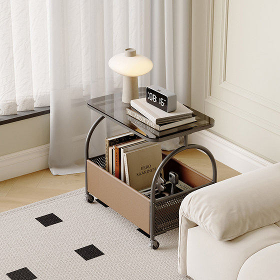 A small apartment with wheels movable living room sofa side table simple wavy style K does not occupy a floor small coffee table glass small push
A small apartment with wheels movable living room sofa side table simple wavy style K does not occupy a floor small coffee table glass small push