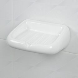 Bathroom wall-mounted ceramic soap box punched creative soap box soap rack soap rack storage soap dish bracket Bathroom wall-mounted ceramic soap box punched creative soap box soap rack soap rack storage soap dish bracket