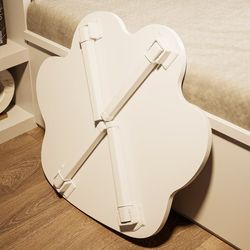 Cartoon folding table bed desk balcony bay window study student dormitory upper bunk laptop table small table Cartoon folding table bed desk balcony bay window study student dormitory upper bunk laptop table small table
