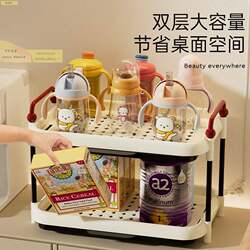 Baby bottle storage rack for baby milk powder tableware storage box cabinet table chopsticks drain feeding table supplementary food storage box Baby bottle storage rack for baby milk powder tableware storage box cabinet table chopsticks drain feeding table supplementary food storage box