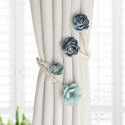 Branches and flowers curtain buckles and tie-ups, a pair of creative tie-ups and decorative buckles and tie-ups, decorative buckles and accessories, wood Branches and flowers curtain buckles and tie-ups, a pair of creative tie-ups and decorative buckles and tie-ups, decorative buckles and accessories, wood
