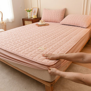 Class A Antibacterial Cotton Cotton Cotton Cotton Beds Single Thickening Anti -Slip All -Packing Matsus Cover Full Cotton Dust Cover
 Class A Antibacterial Cotton Cotton Cotton Cotton Beds Single Thickening Anti -Slip All -Packing Matsus Cover Full Cotton Dust Cover