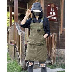 Barista apron logo custom manicure barber painting studio apron pet shop restaurant bar work clothing Barista apron logo custom manicure barber painting studio apron pet shop restaurant bar work clothing