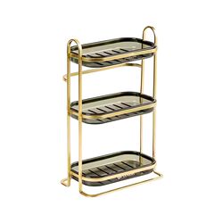 2025 new household light luxury soap dish wall-mounted rack bathroom shower room soap storage without punching double layer 2025 new household light luxury soap dish wall-mounted rack bathroom shower room soap storage without punching double layer