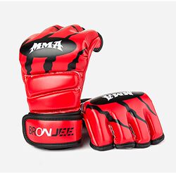 UFC fighting men's half-finger boxing gloves men's and women's Sanda fighting MMA gloves boxing sandbag training split-finger boxing UFC fighting men's half-finger boxing gloves men's and women's Sanda fighting MMA gloves boxing sandbag training split-finger boxing