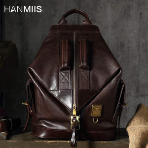 HANMIIS first-layer cowhide large-capacity backpack travel bag full genuine leather original men's backpack school bag 
HANMIIS first-layer cowhide large-capacity backpack travel bag full genuine leather original men's backpack school bag