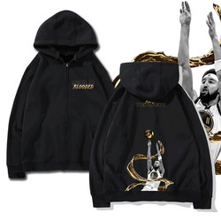 Golden State Warriors Curry Thompson Golden Blood Basketball Warm Jacket Customizable Hooded Cardigan Sweatshirt Golden State Warriors Curry Thompson Golden Blood Basketball Warm Jacket Customizable Hooded Cardigan Sweatshirt