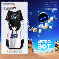 Astro Bot Ps5 Game Merchandise Fake Two-Piece Hoodie for Men and Women Patchwork Hooded Jacket Astro Bot Ps5 Game Merchandise Fake Two-Piece Hoodie for Men and Women Patchwork Hooded Jacket