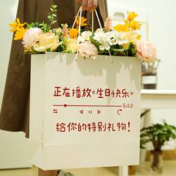 Give You a Gift Gift Bag Can Hold Shoe Box Birthday Wishes High-End Convenient Large-Capacity Satchel Paper Bag Give You a Gift Gift Bag Can Hold Shoe Box Birthday Wishes High-End Convenient Large-Capacity Satchel Paper Bag