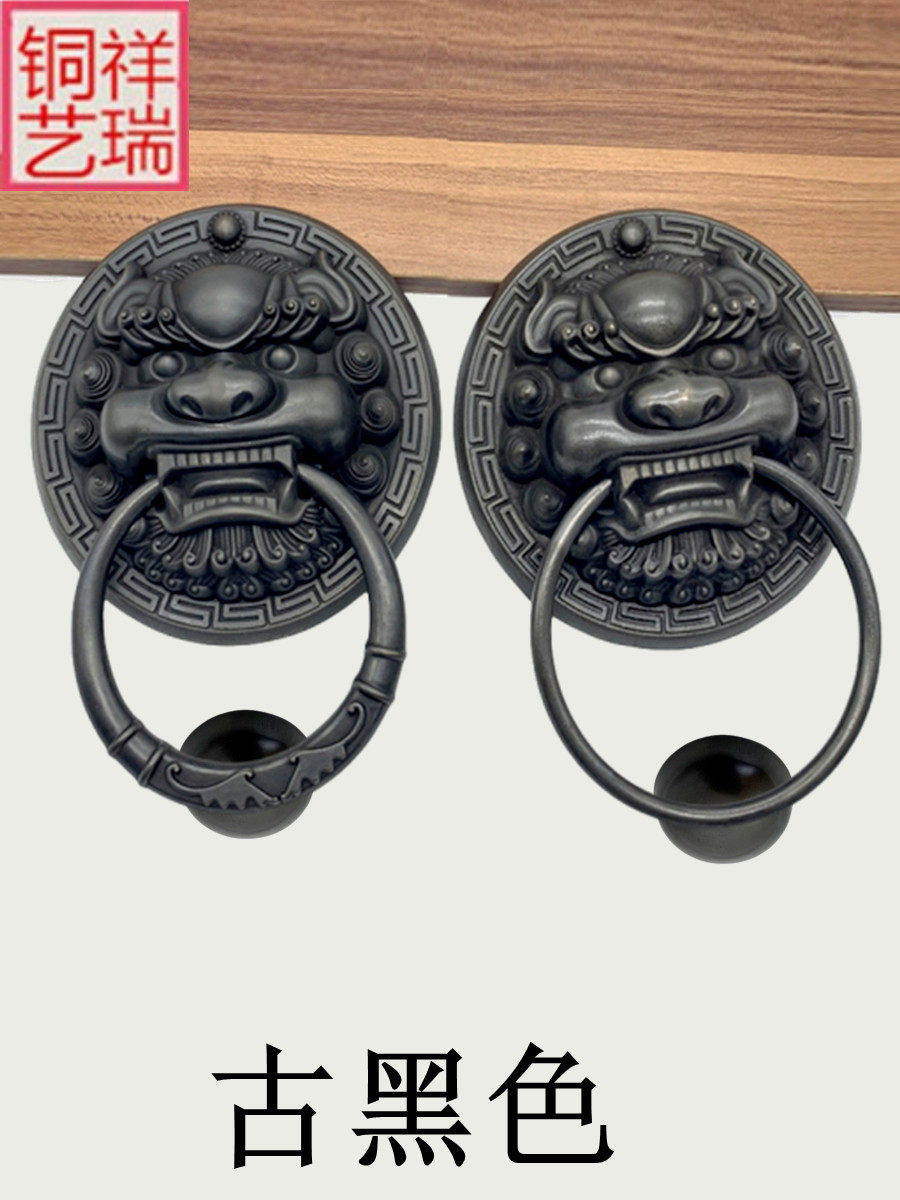 中国 铜製 円環形 門把手 取手金具 古美術 中国 铜製 環形 門把手 取手