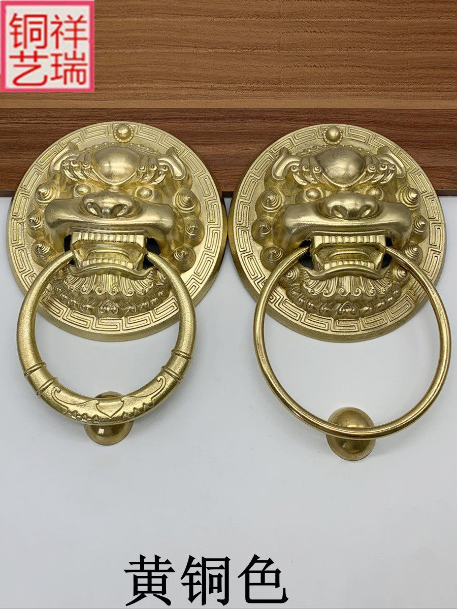 中国 铜製 円環形 門把手 取手金具 古美術 O1CN01yiQav31DYveGlZduA_!!