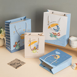 New Little Prince Gift Bag Large Thickened Cardboard Bag Tote Bag Boys Birthday Packaging Bag New Little Prince Gift Bag Large Thickened Cardboard Bag Tote Bag Boys Birthday Packaging Bag