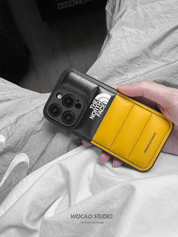 Never Stop Exploring The North Face Puffy Puffer Down Jacket 15, 14, 13, 12, 11 iPhone Case