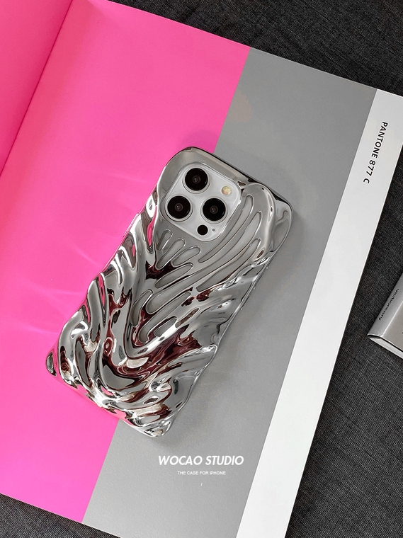 New 3D Wavy Wing Hollow Heatsink Heat Dissipation 15, 14, 13, 12 iPhone Case