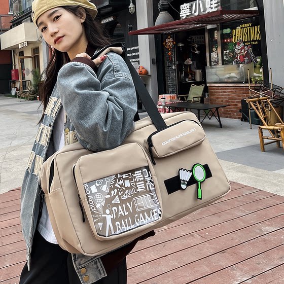 Short distance travel bag for men, large capacity multi-layer handbag, sports and fitness badminton bag, women's storage luggage bag Short distance travel bag for men, large capacity multi-layer handbag, sports and fitness badminton bag, women's storage luggage bag