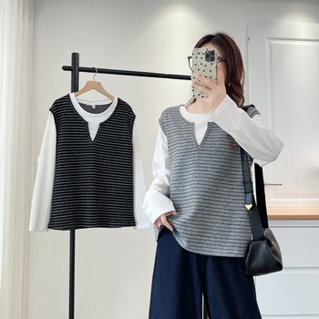 Korean new casual pullover large size sweater 
Korean new casual pullover large size sweater