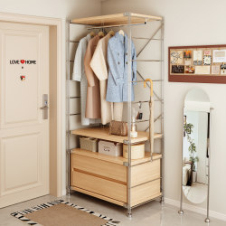 Open Wardrobe for Home Bedroom Small Space Corner Storage Cabinet Simple Walk-In Closet Shelf Metal Clothes Rack Open Wardrobe for Home Bedroom Small Space Corner Storage Cabinet Simple Walk-In Closet Shelf Metal Clothes Rack
