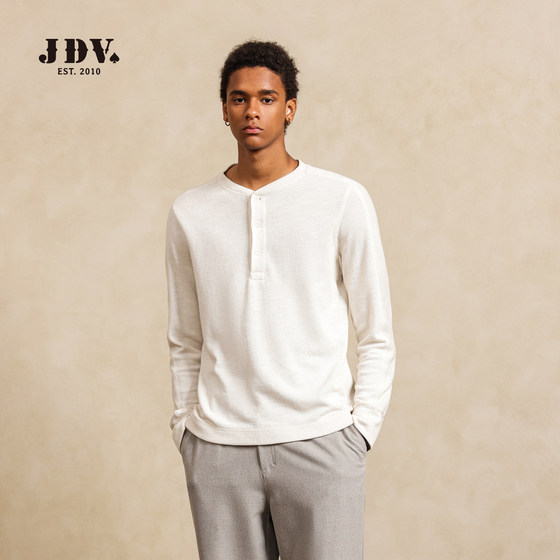 JDV Shopping Mall same autumn new product long-sleeved T-shirt for men solid color retro casual Henry collar top WTA5427
JDV Shopping Mall same autumn new product long-sleeved T-shirt for men solid color retro casual Henry collar top WTA5427