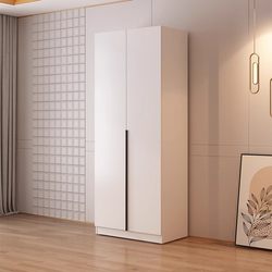 Double-Door Wardrobe Width 60/70/80, Economical Home Bedroom Small Wardrobe, Durable and Environmentally Friendly Balcony Storage Cabinet Double-Door Wardrobe Width 60/70/80, Economical Home Bedroom Small Wardrobe, Durable and Environmentally Friendly Balcony Storage Cabinet