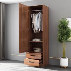 Wardrobe for Bedroom, Home Use, Single-Door Small Wardrobe for Adults and Children, Narrow Cabinet for Balcony or Office, Modern New Chinese-Style Standing Cabinet Wardrobe for Bedroom, Home Use, Single-Door Small Wardrobe for Adults and Children, Narrow Cabinet for Balcony or Office, Modern New Chinese-Style Standing Cabinet